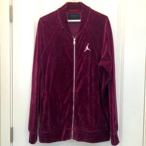Air Jordan Velour Zip Up Jacket Men’s Large